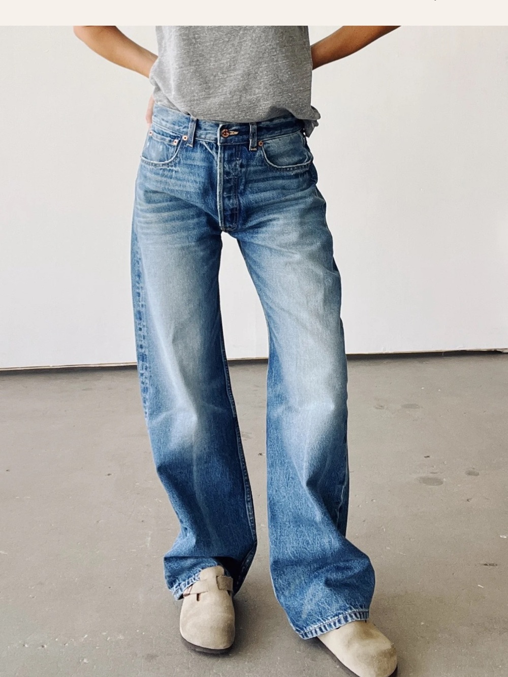 Hey Gang Women's The Wide Slouch in Earle Wash